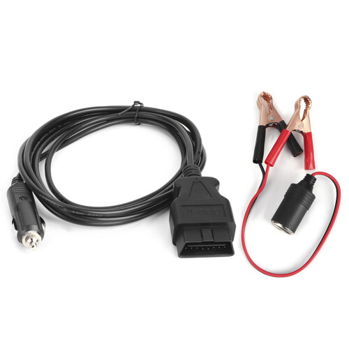 OBD2Notfall-Stromversorgungskabel – 3m ABS Messing Auto-Erweiterungssockel