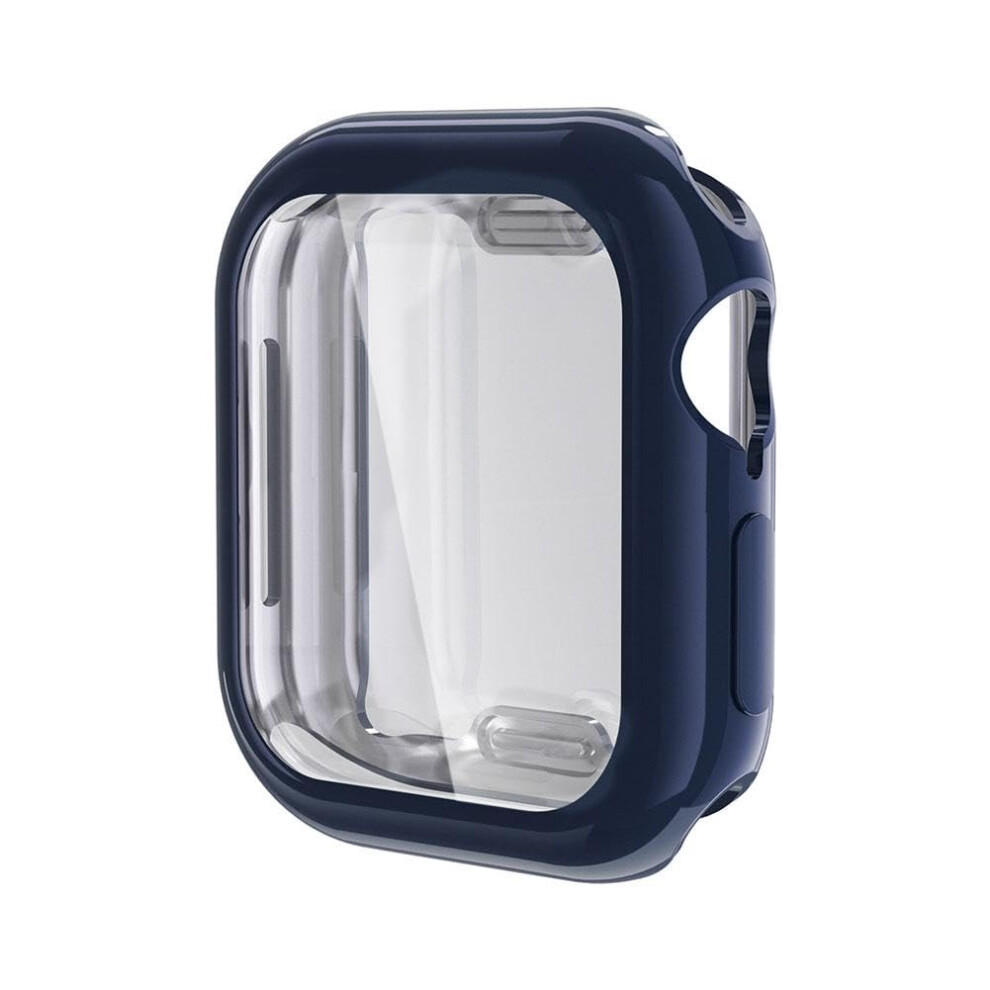 Case For Apple Watch 10 42Mm 46Mm Soft Tpu Bumper With Tempered Glass Screen Protector Accessories Blue 6447073657474