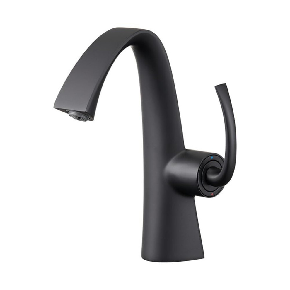 Bathroom Basin Single Handle Faucet Deck Mounted Black Hot And Cold Mop Taps 9084446890785