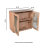 Indus Solid Wooden Small Sideboard 5