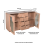 Indus Solid Wooden Extra Large Sideboard 5