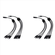 Y-type 4 til 1 adapter solpanelkabelledningsstikadapter