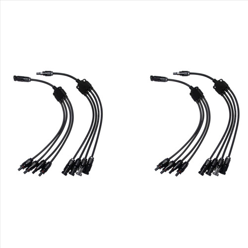 Y-type 4 til 1 adapter solpanelkabelledningsstikadapter