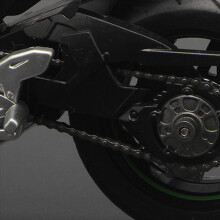 1:12 H2 R Motorcycle Diecast Alloy Model Toy Collection Black