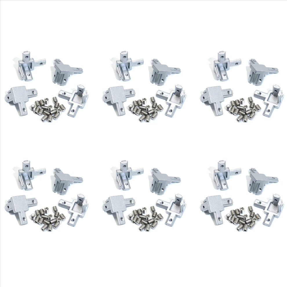 4Pc 2020 Series 3 Way End Bracket For European Standard 6Mm T Slot 4851216642609