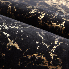 (Black Gold, 200x300) Marbled Design Rug Carpets Super soft Non Slip Living Room Bedroom Washable Rugs