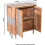 Wilton Acacia Wood 2 Doors Sideboard 4