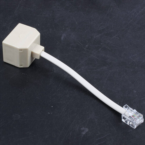 RJ11-Stecker auf zwei RJ11-Buchsen-Filter-Splitter-Adapter 1