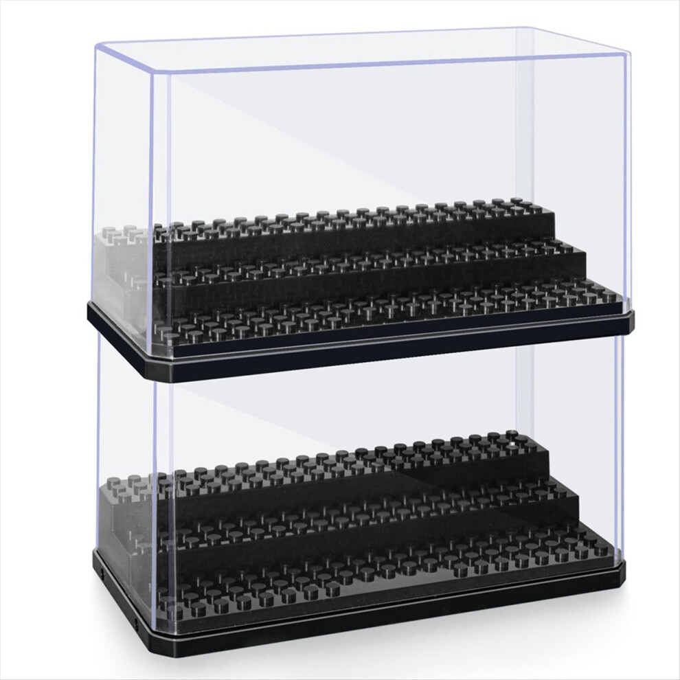 Figure Display Box, Stackable Dustproof Building Block Display Box