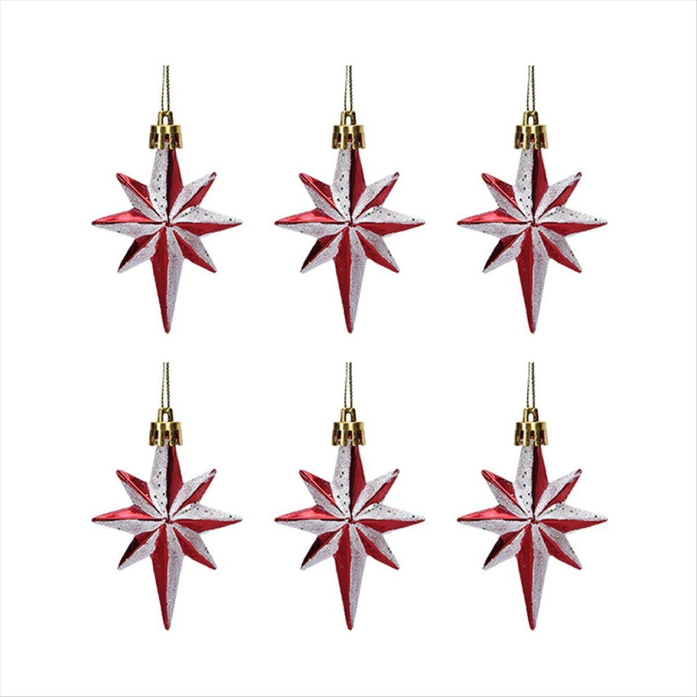 Star Red Christmas Tree Decoration Pendant Accessories Decoration,C-image-OPC-PKFRKYG-NEW
