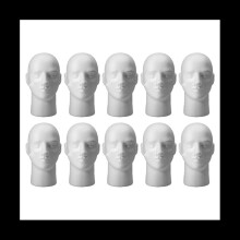 10x Männliche/Weibliche Schaumstoff-Mannequin-Kopfständer-Modellperücke-Hut