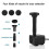 Solar Hydroponics Submersible Pump with 7 Nozzles Water Pump Filter 4