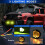 3 Inch Three Side illuminated Work Lights LED Headlights,Yellow 3
