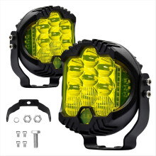 3 Inch Three Side illuminated Work Lights LED Headlights,Yellow