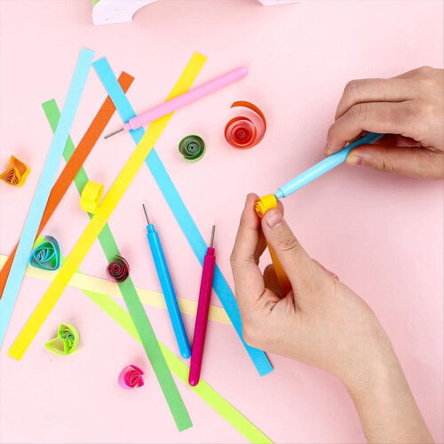 12 Pieces Paper Quilling Tools Slotted Kit Rolling Curling Quilling 2