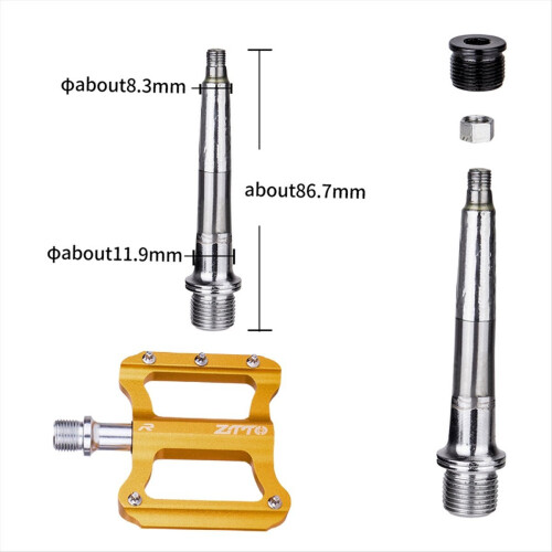Road Bike Ultralight Flat Pedal Titanium 2