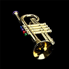 Trumpet Kids Musical Educational Toy Gold Trumpet