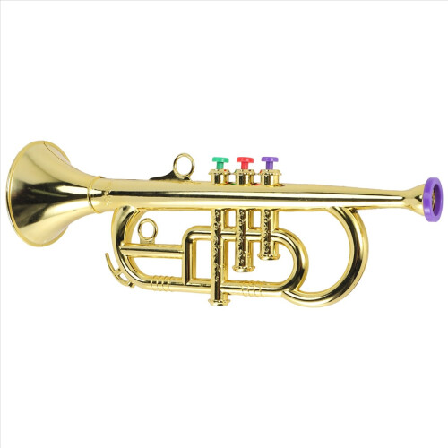 Tromba 3 toni musicale per bambini giocattolo oro 2
