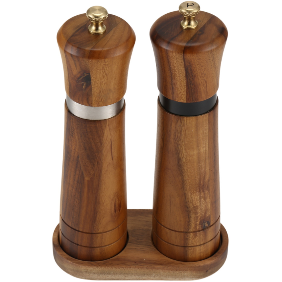 Salt And Pepper Grinder Set,Wooden Salt And Pepper Mill Shaker 4712297561237
