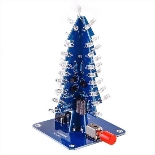 RGB LED Flashing Christmas Tree DIY Kit Electronics Soldering