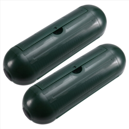 2PCS Extension cable Plug Connection Protective Cover Green 1