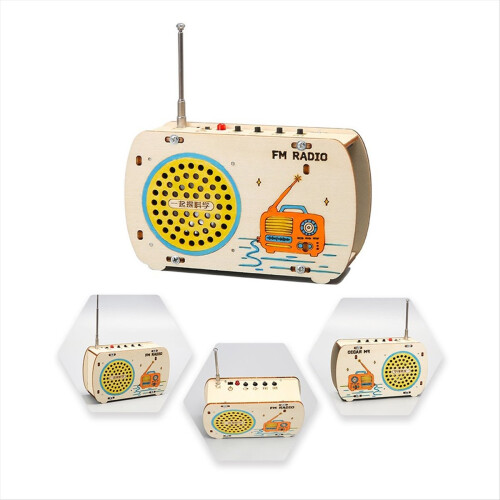 Bausatz für ein Holzradio – Elektronisches Lernset, interaktiv 2