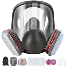 Reusable Full Face Respirator Mask,6800 GasMask with Filter 6001&2091