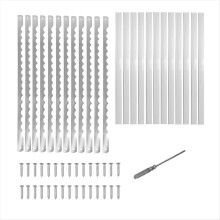 Lame per coltelli da pane, lame seghettate da 10,8 pollici, 12 pezzi
