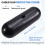 2PCS Extension cable Plug Connection Protective Cover Black 4