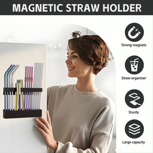 Magnetischer Strohhalmhalter für Schranktüren 2