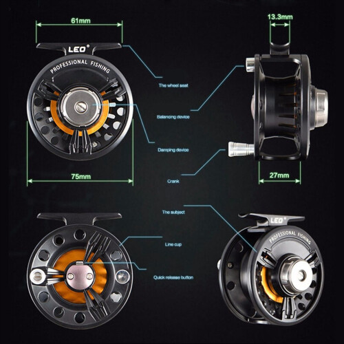 Left/Right Hand Exchange Fly Fishing Reel 1