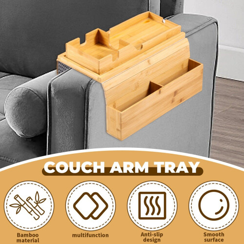 wood Couch Cup Holder
Practical Sofa Armrest Tray 2