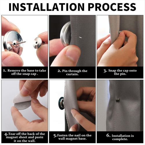 Magnete für Vorhänge, magnetische Vorhangclips 2