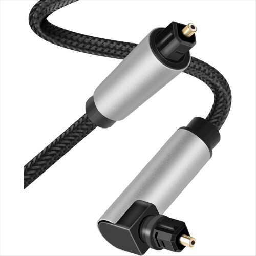 90 Degree Optical Audio Cable, Right Angle Toslink Cable 1