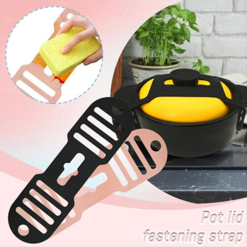 2pcs Silicone Lid Lock Strap for Low Cooker (6/7/8 Quart) 2