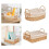 Handwoven Storage Baskets with Handles Kitchen Organizer B 5