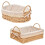 Handwoven Storage Baskets with Handles Kitchen Organizer B 3
