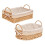 Handwoven Storage Baskets with Handles Kitchen Organizer B 2