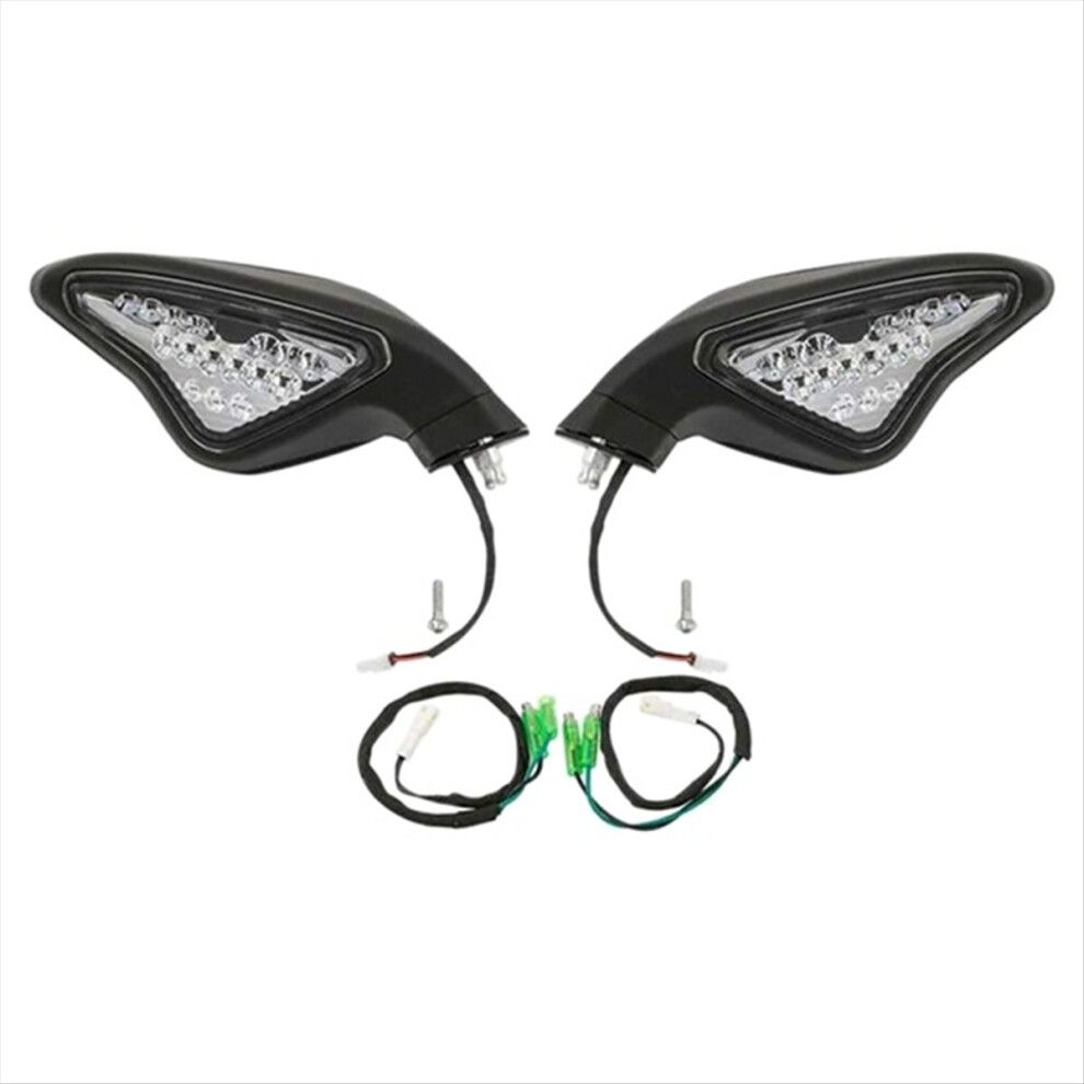 Motorcycle Rearview Mirror With Turn Signal Led Mirror For 848 4712297509345