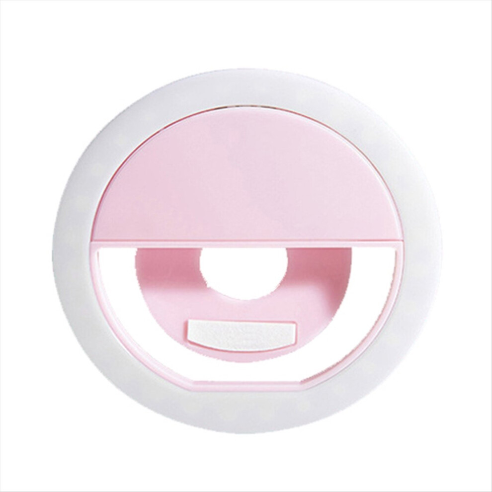 Led Selfie Ring With 3-Level Adjustable Brightness Light/Pink 4712297511638