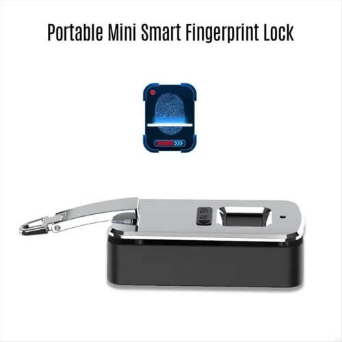 Büro-Diebstahlsicherung mit Fingerabdrucksensor, USB-aufladbar 1