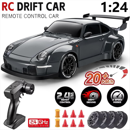 RC Drift Car 1:24 Scale Remote Control Car with LED Light B 1