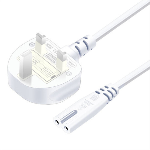 UK Plug AC Power Supply Cable
UK Plug 2 Prong Connector Power Cable