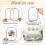Embroidery Hoop Frame Imitated Wood for Display DIY 4
