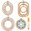 Embroidery Hoop Frame Imitated Wood for Display DIY 1