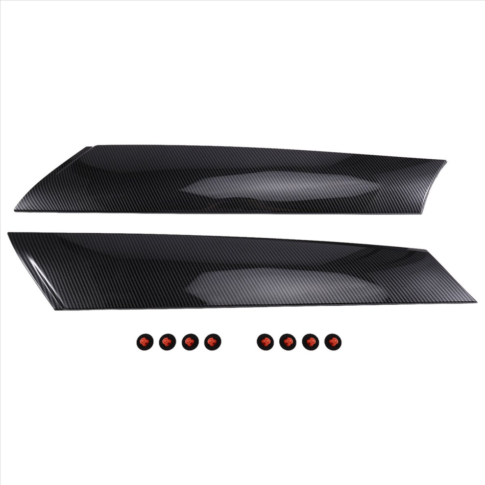 2X Front A Pillar Windshield Post Trims For Black 4712297529770