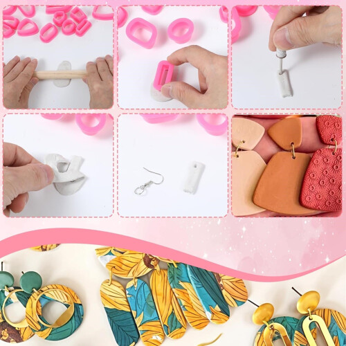 41Pcs Halloween Polymer Clay Earring Cutters Pumpkin 1