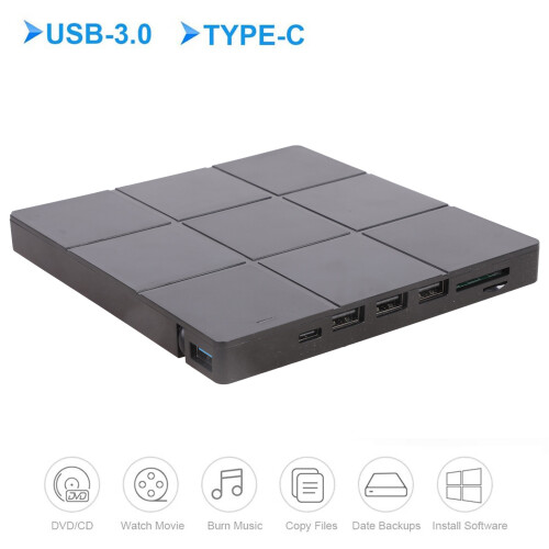 DVD Drive with Fast Data Transfer USB 3.0 and Card Slots for PC 1
