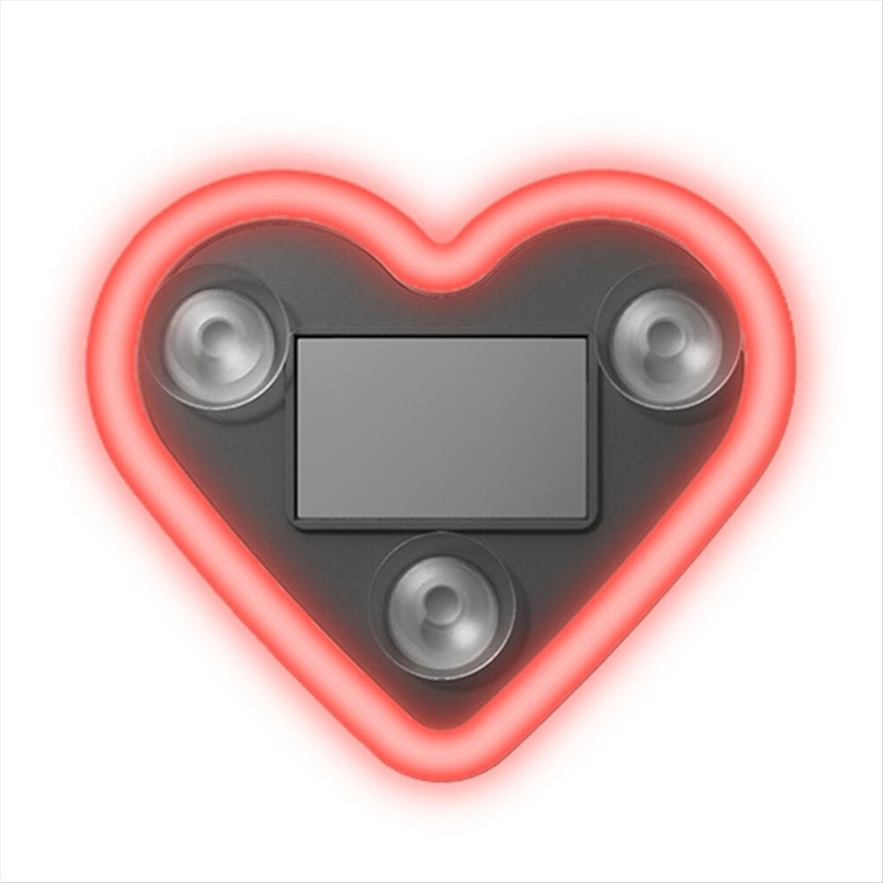Car Led Ambient Heart Solar Neon For Triangle Window Light/Red