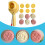 Flower Pattern Moon Cake Press Molds Cookie Stamps Chinese 6
